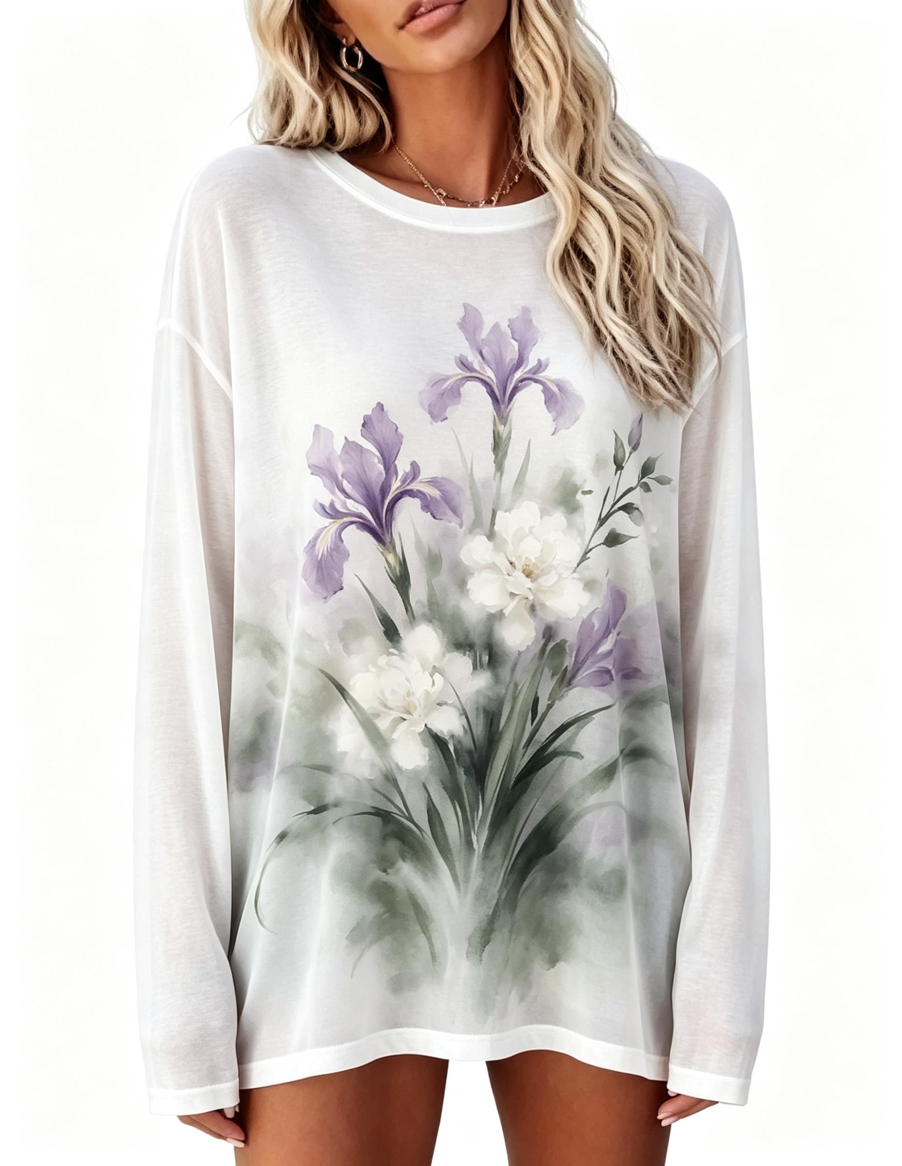 Women Long Sleeve T‑Shirt Vint - огляд і ціна T-Shirts