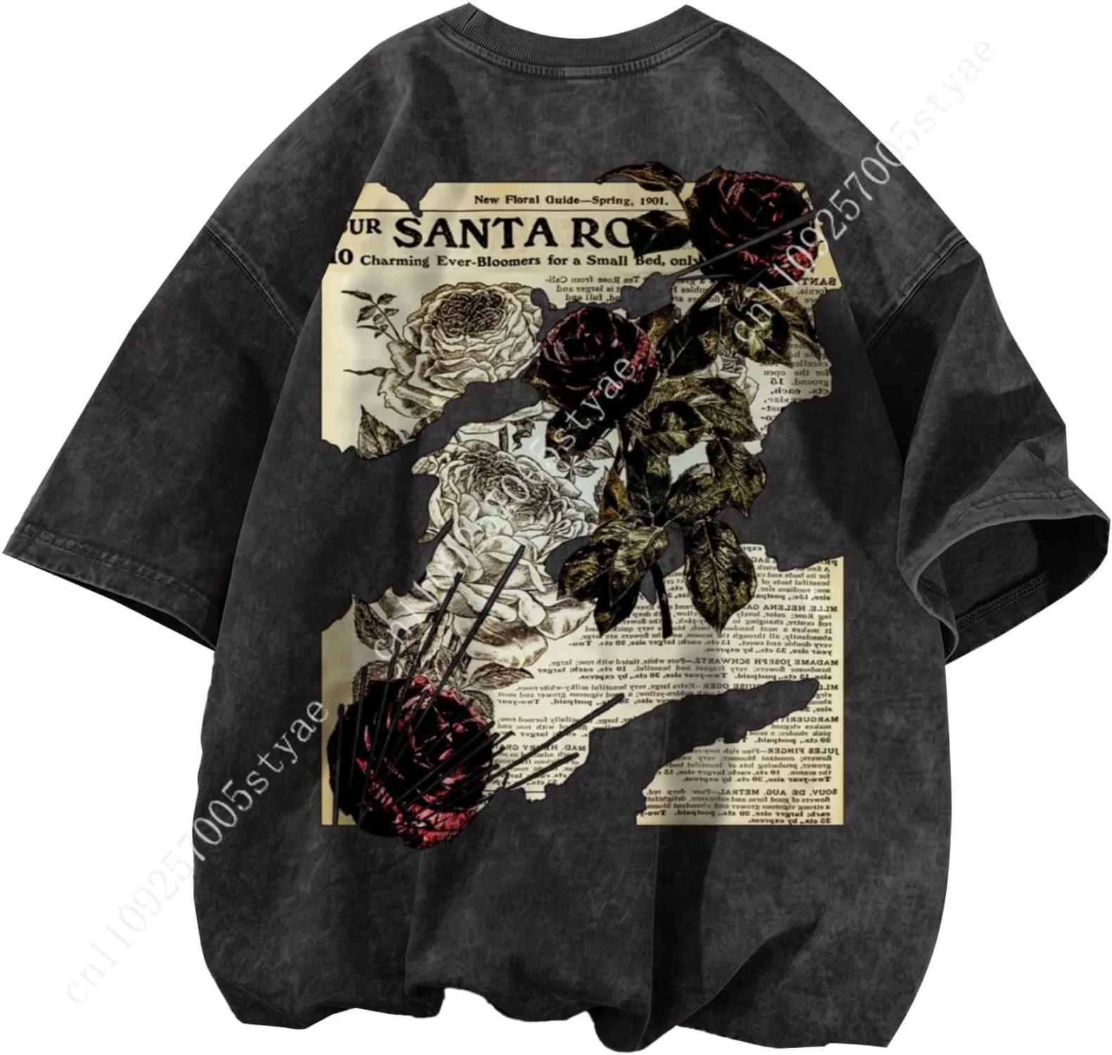 Mens Acid Wash Tshirt Oversize - огляд і ціна Acid Wash Vintage Graphic T Shirt
